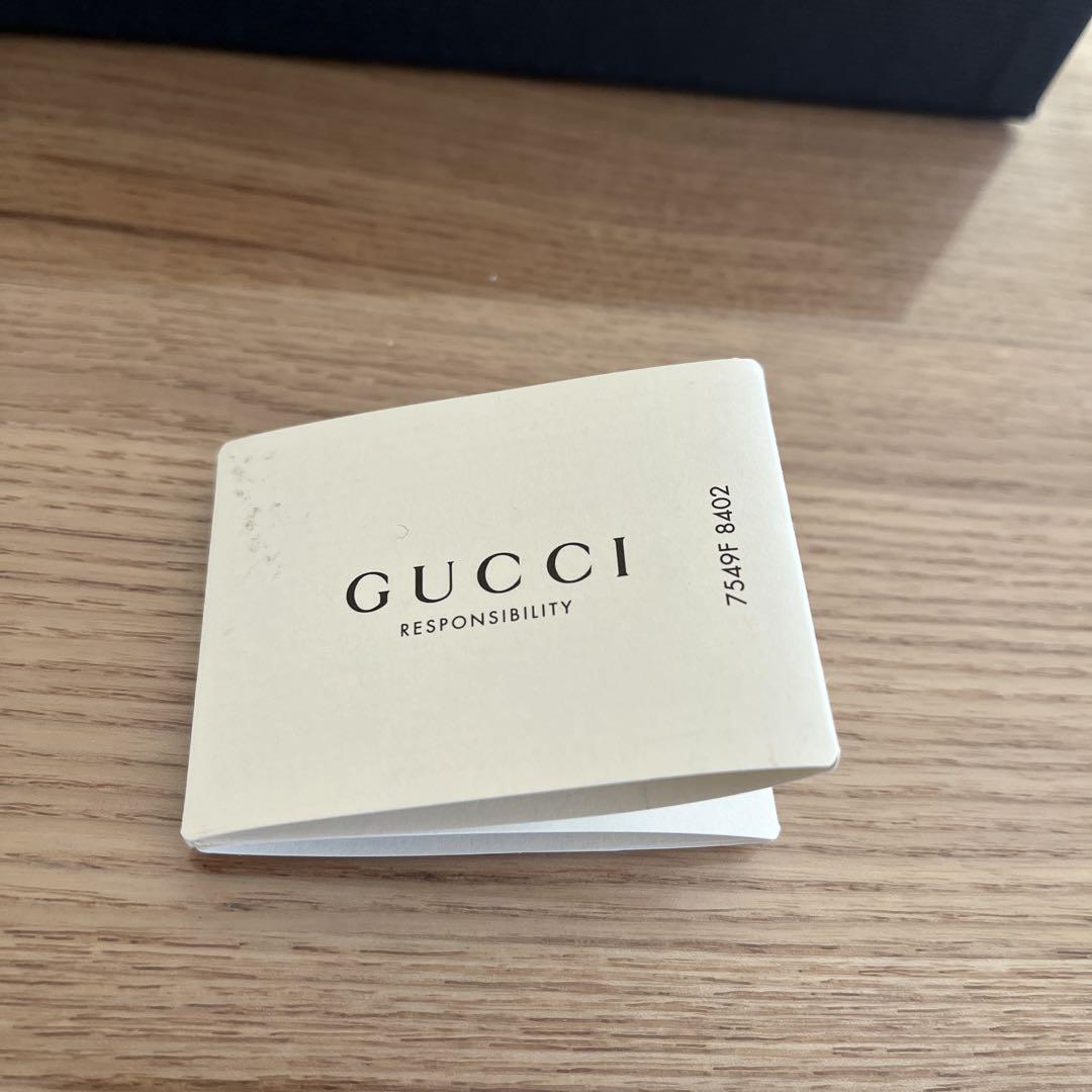 GUCCI ブラック レザー長財布 箱付き