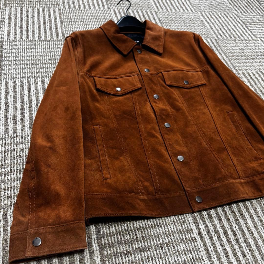 COACH スエード レザー ジャケット CQ106-TN2 タン M COACH スエード レザー ジャケット CQ106-TN2 タン M