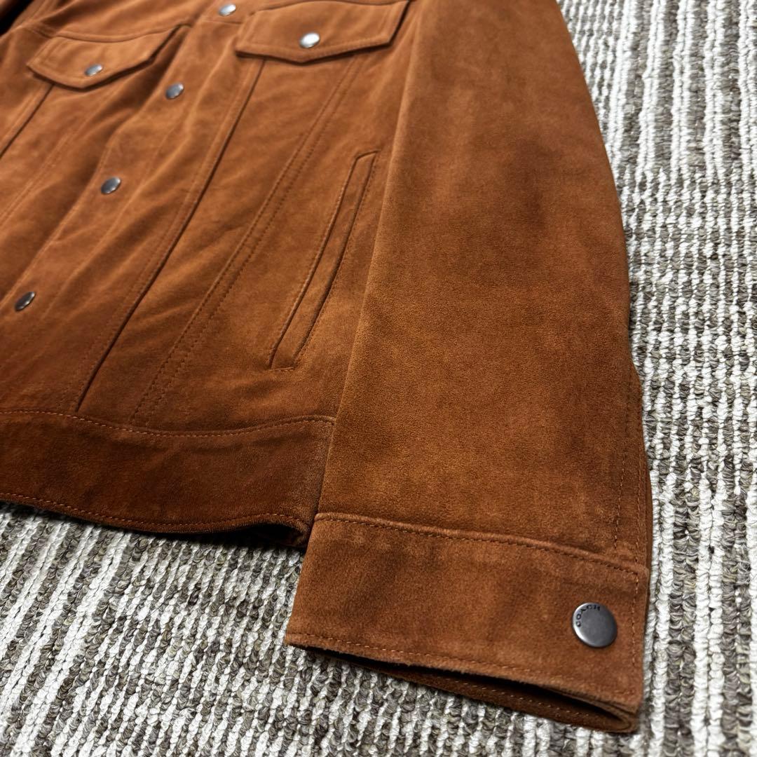 COACH スエード レザー ジャケット CQ106-TN2 タン M COACH スエード レザー ジャケット CQ106-TN2 タン M