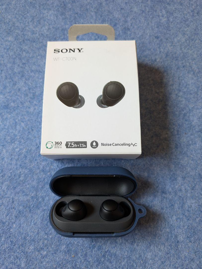 SONY WF-C700N ブラック【保護ケース付き】ノイズキャンセリング