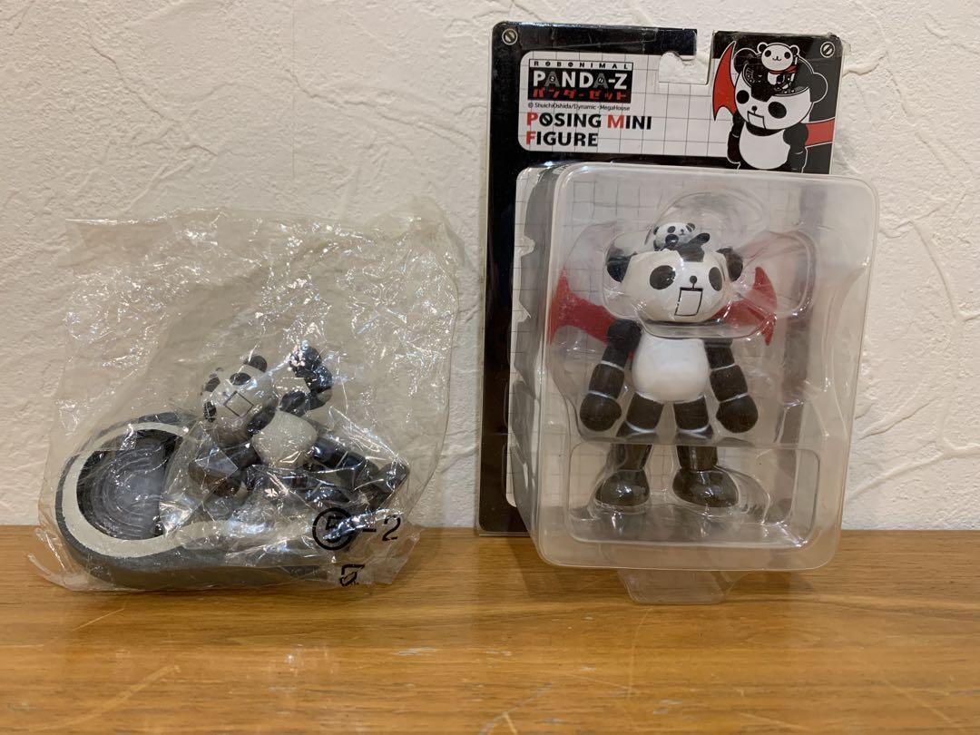 N0706-44☆PANDA-Z パンダーゼット ミニフィギュア 2点セット