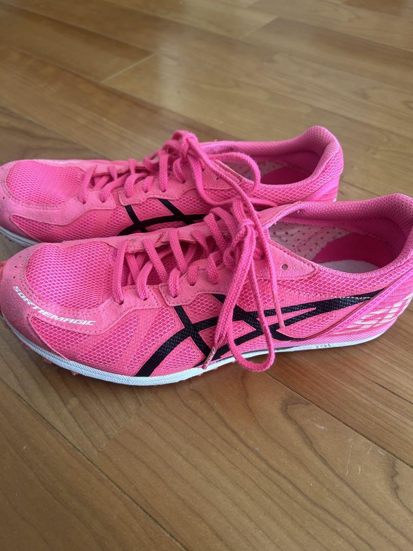 asics sortie magicスパイクシューズ ピンク