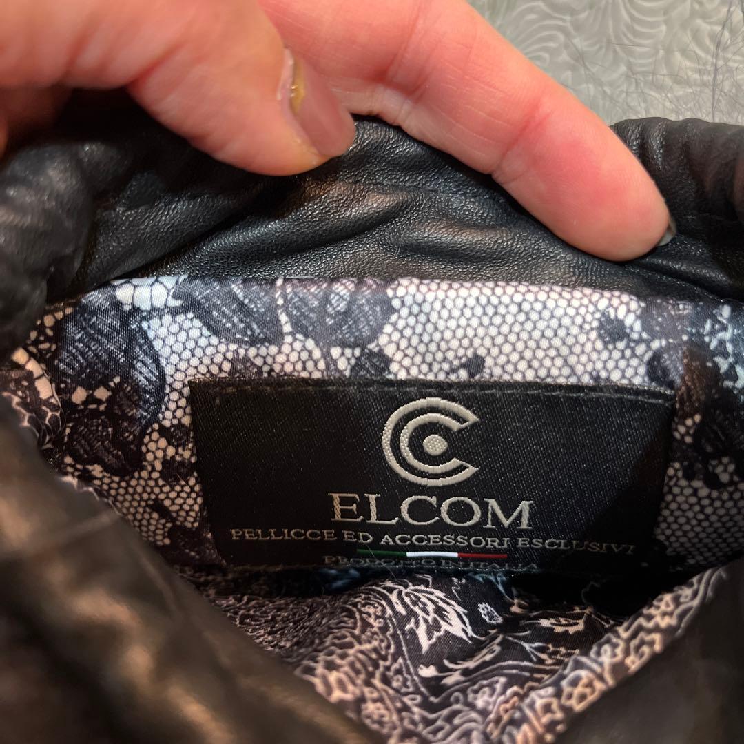 ANAI 別注イタリアELCOM社製 フォックスファー+牛革バッグ 2way