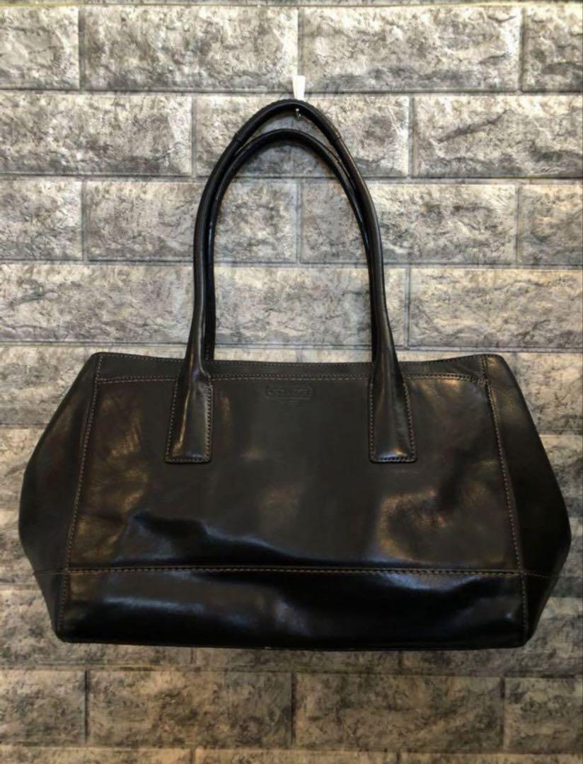 【美品】コーチ ブラックレザー トートバッグ 中型 COACH コーチ トートバッグ レザー ブラック : ブランドスクエア