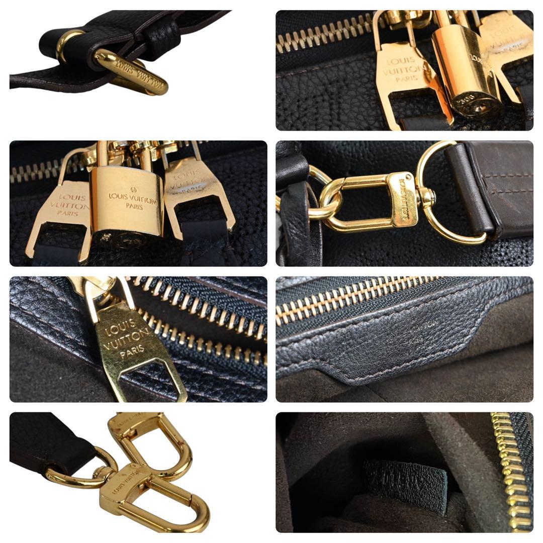 ルイヴィトン マヒナ トートバッグ ハンドバッグ ショルダー レザー 黒LOUIS VUITTON DECORATOM_COM_BR