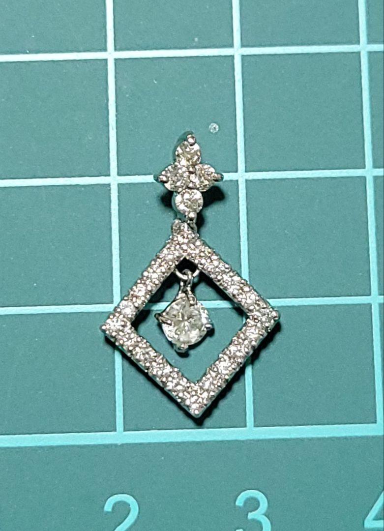 ダイヤモンドプラチナネックレストップpt900 0.52ct