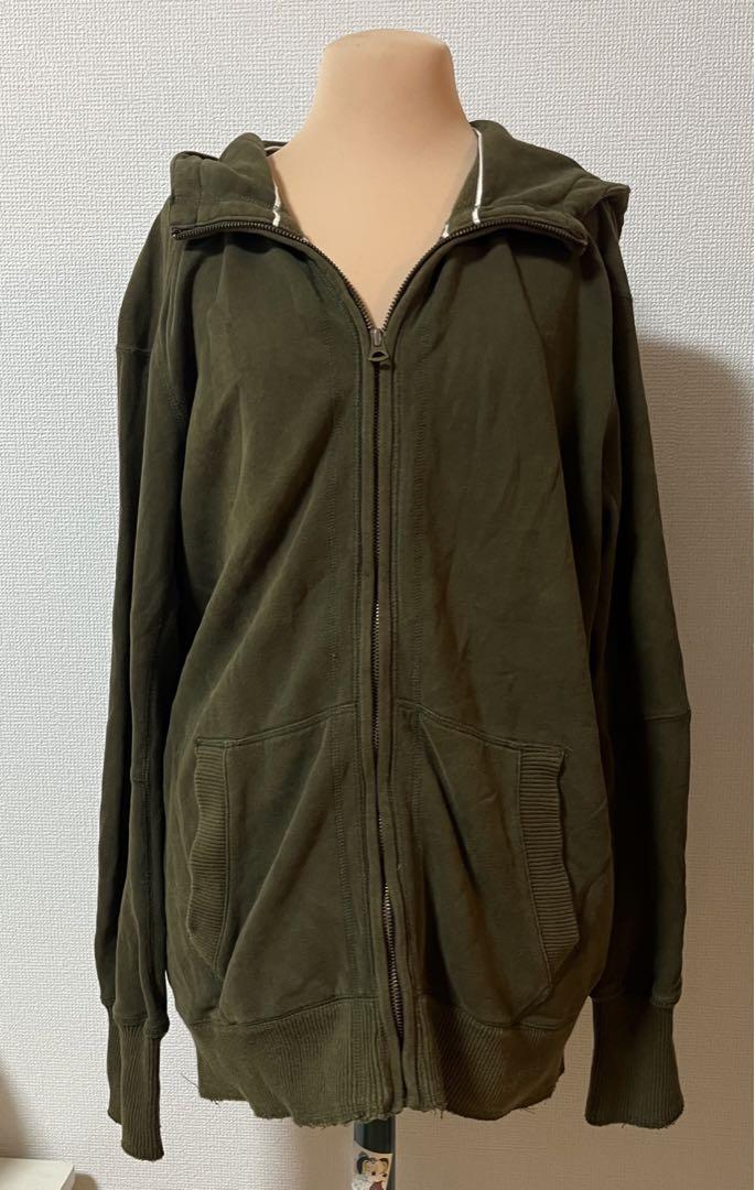 00s galliano archive ニットパーカー 平成初期 グランジ 00s archive ジャケット 平成初期 グランジ ダブルジップ
