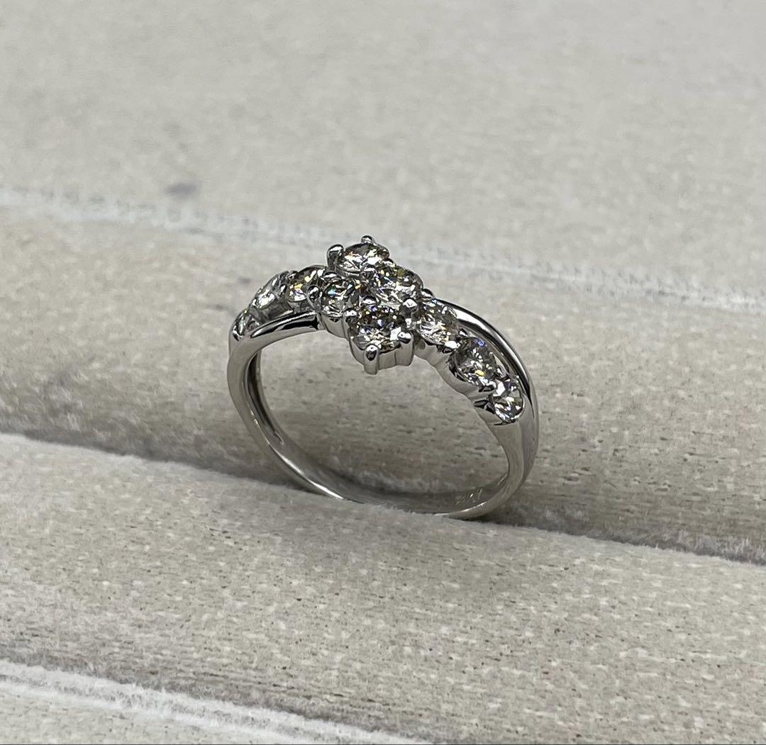 最終交渉可JA800★高級 ダイヤモンド1ct プラチナ リング