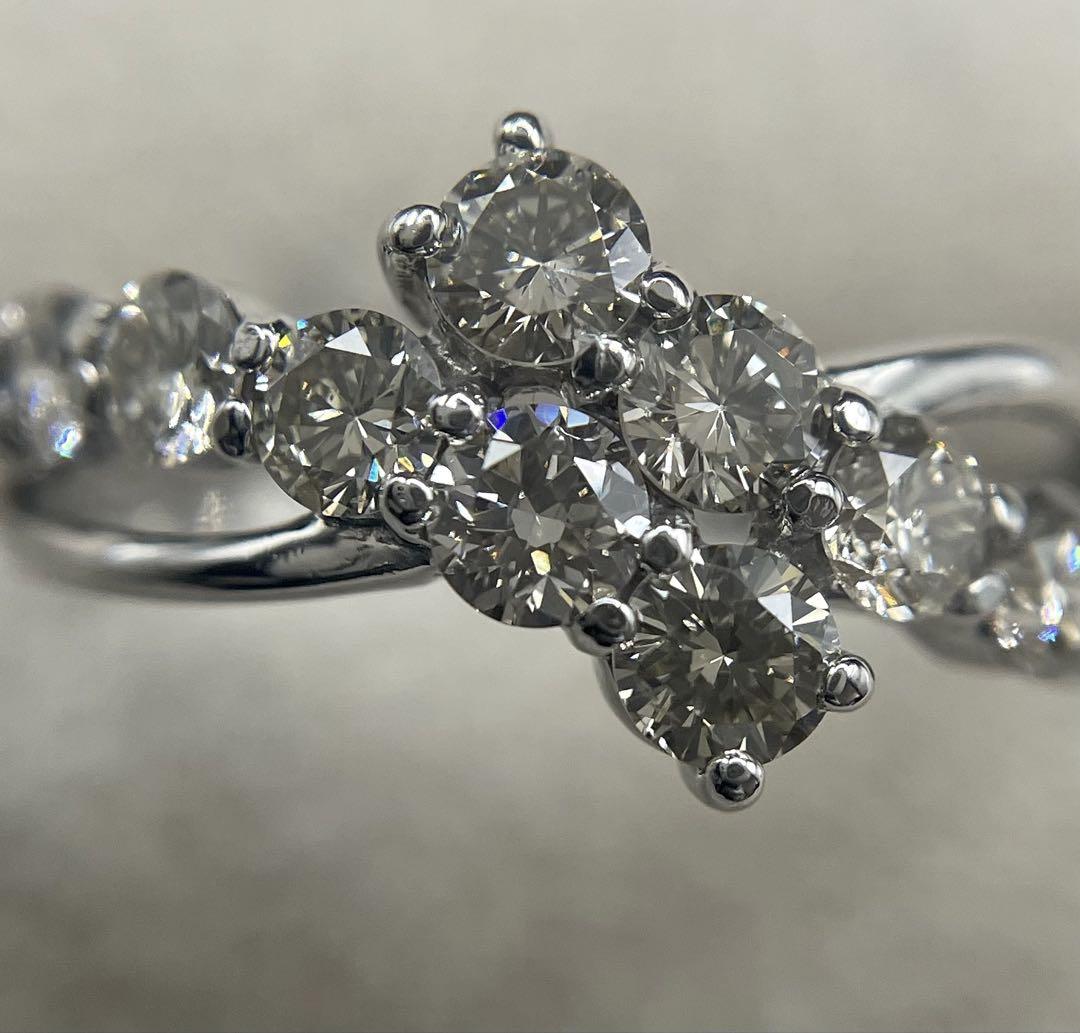 最終交渉可JA800★高級 ダイヤモンド1ct プラチナ リング
