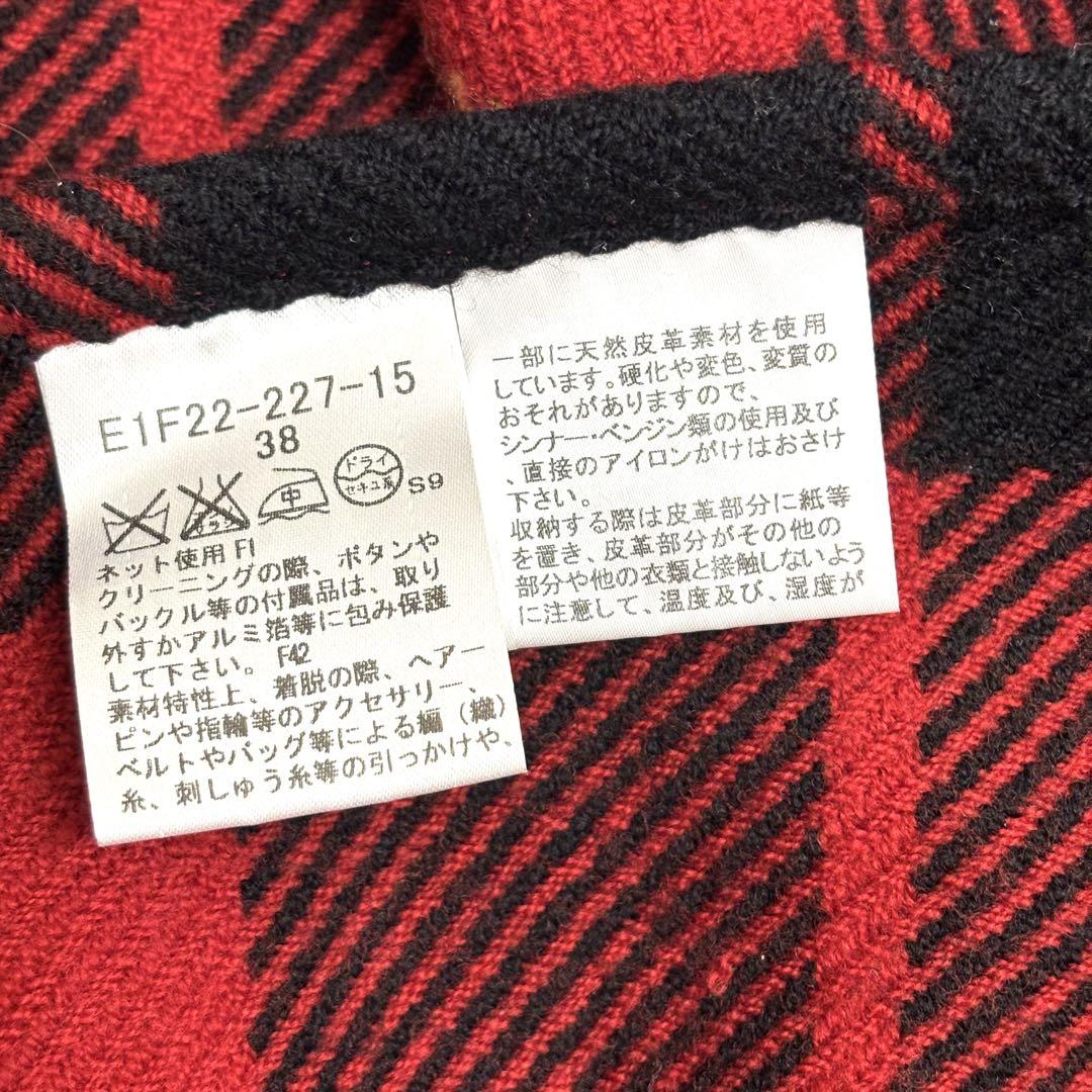 極美品 バーバリー ブルーレーベル BURBERRY 大判 ストール ポンチョ