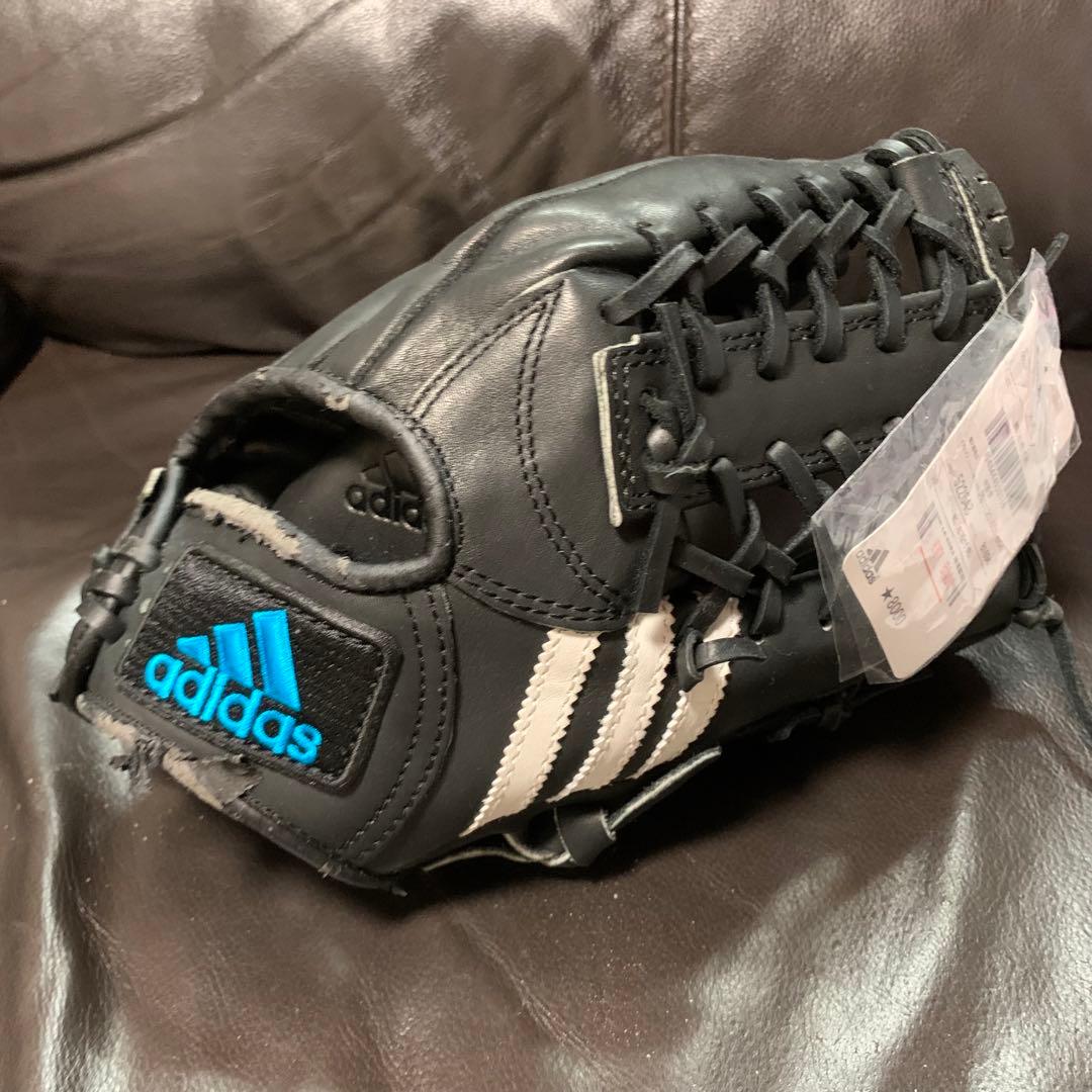 adidas ブラック 少年軟式グローブ B1694