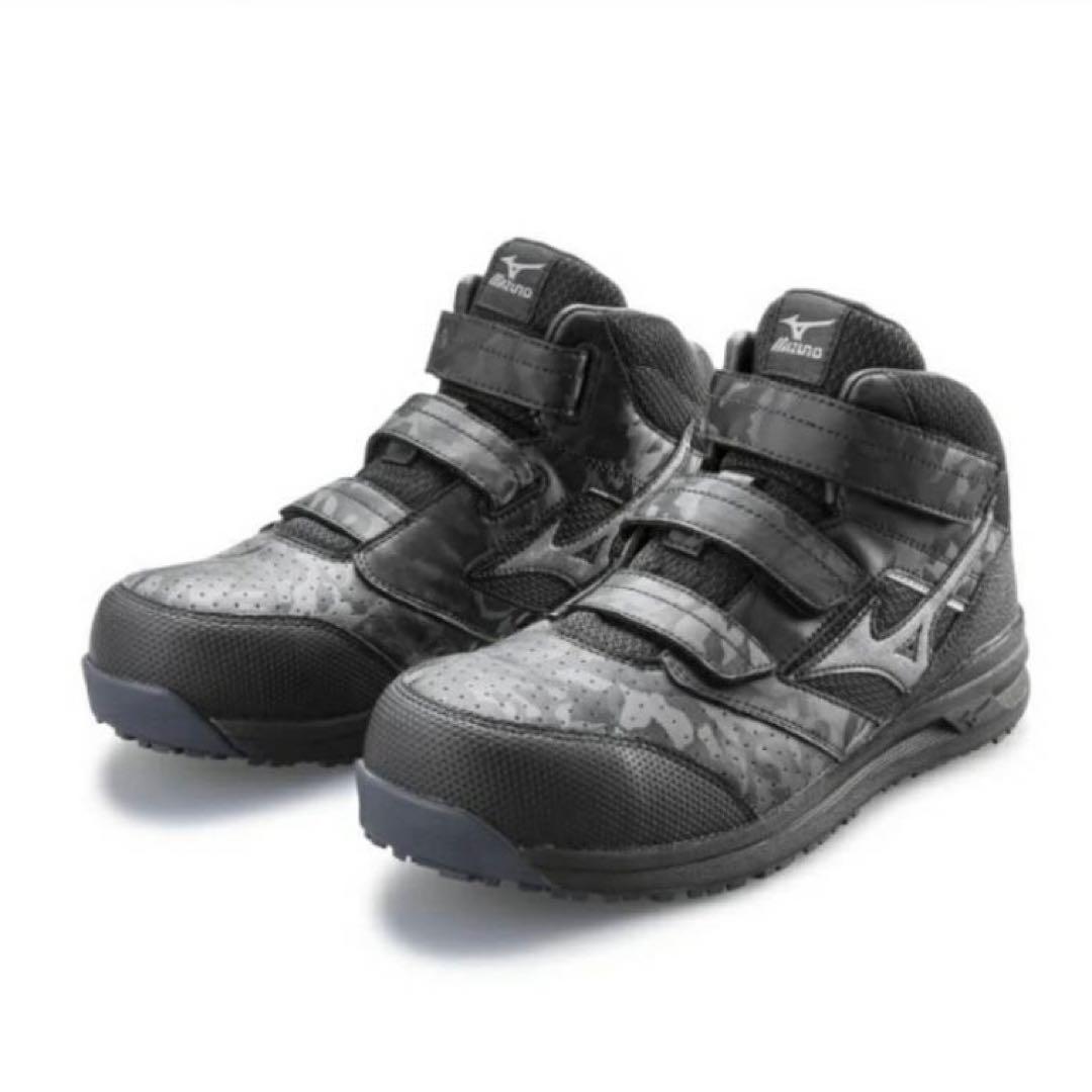 【値下げ】Mizuno ハイカット安全靴 ブラック