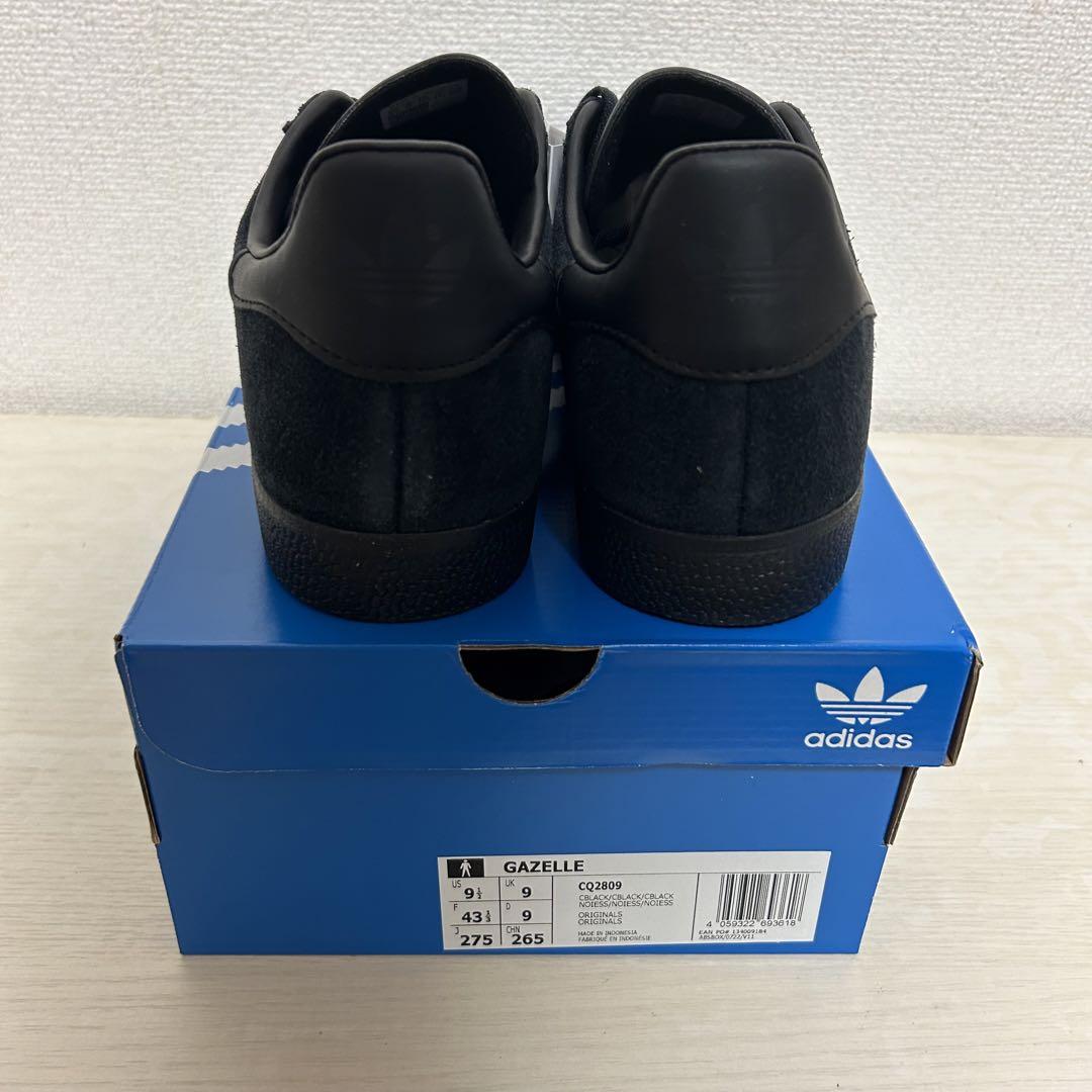 新品未使用 adidas gazelle Triple Black 27.5cm