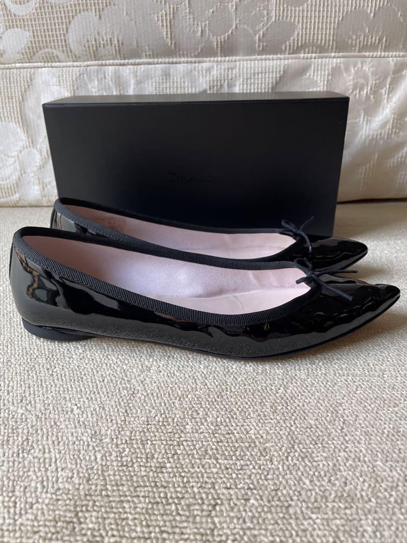 repetto レペット パテントレザー ポインテッドトゥ バレーシューズ美品♡