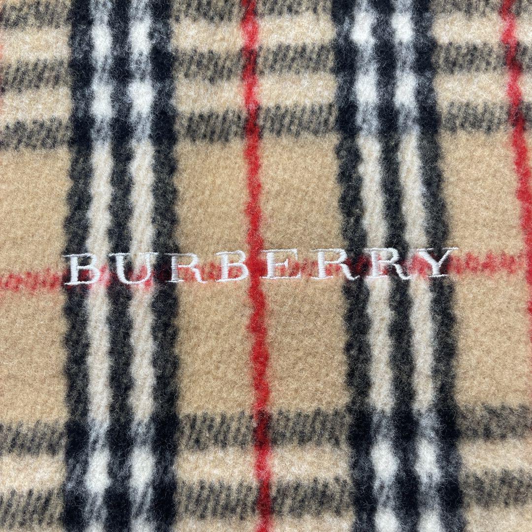 BurberryLondon ウール100% ブランケット 肉厚 ノバチェック