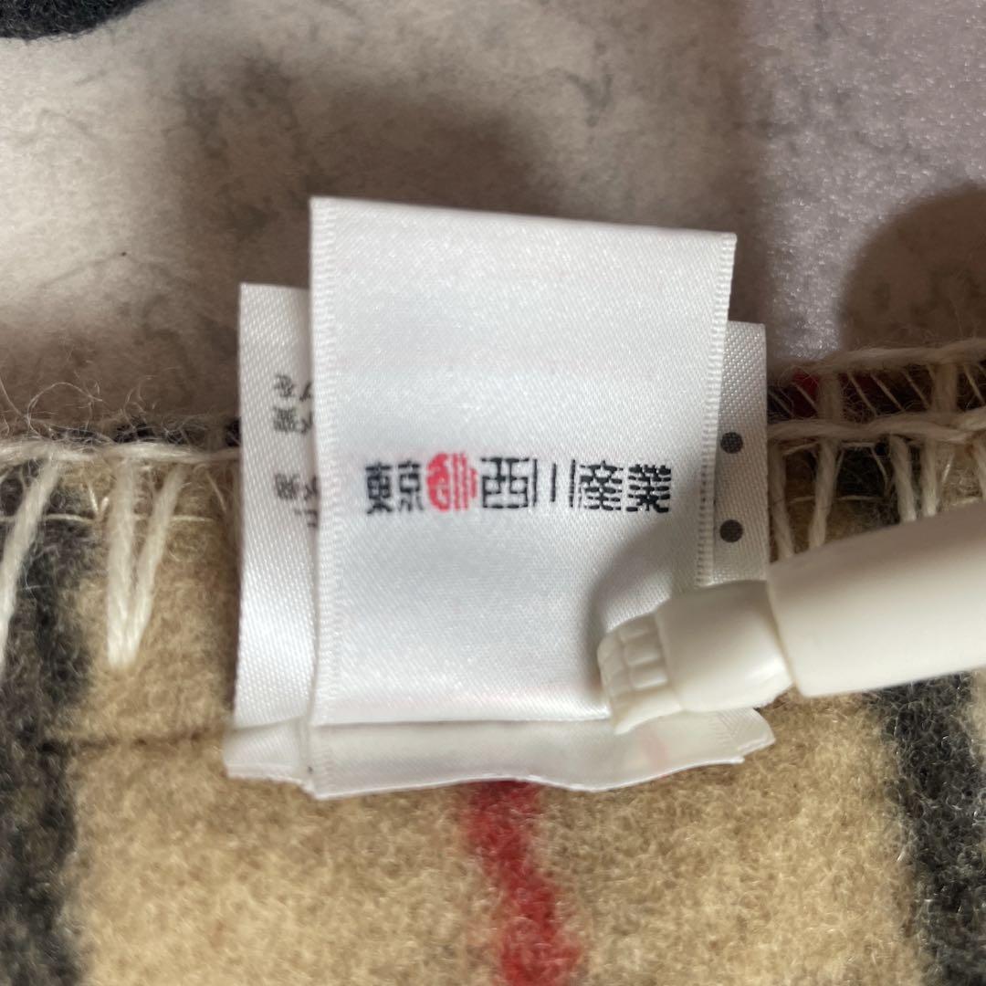 BurberryLondon ウール100% ブランケット 肉厚 ノバチェック