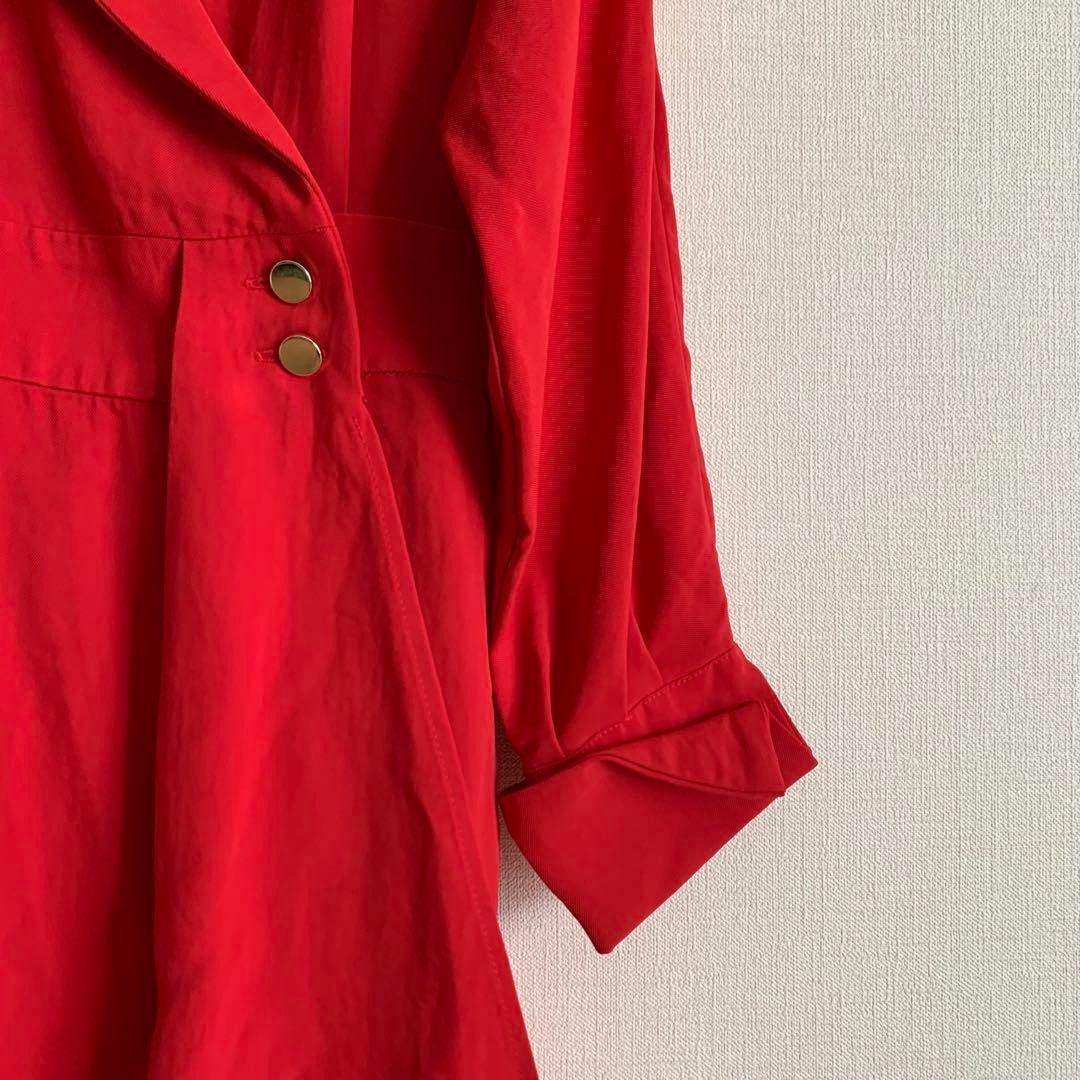 【美品】タラジャーモン 36 コートミドル丈コート 希少 レッド 赤 画像7
