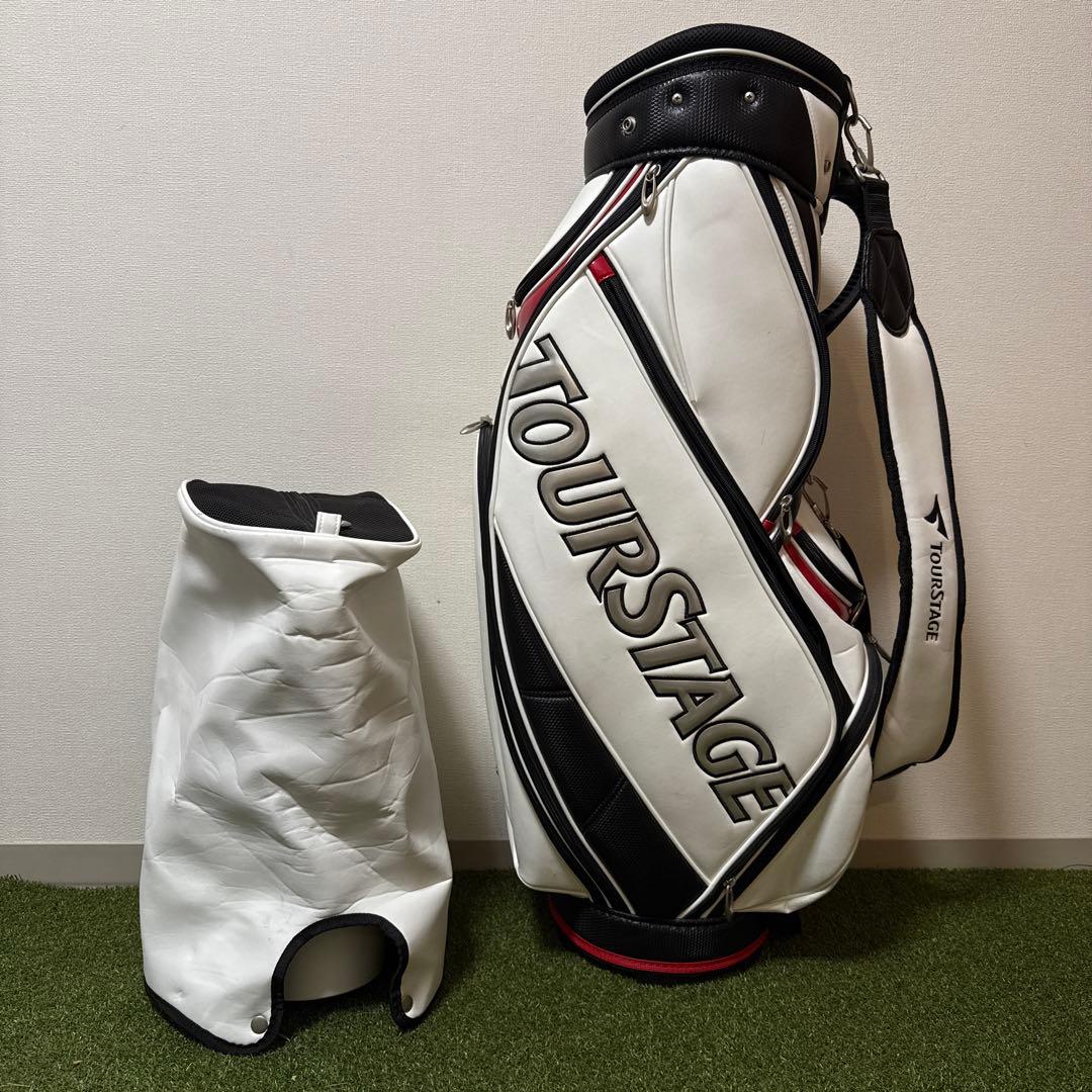 TOURSTAGE ツアーステージ キャディバッグ ホワイト - メルカリ