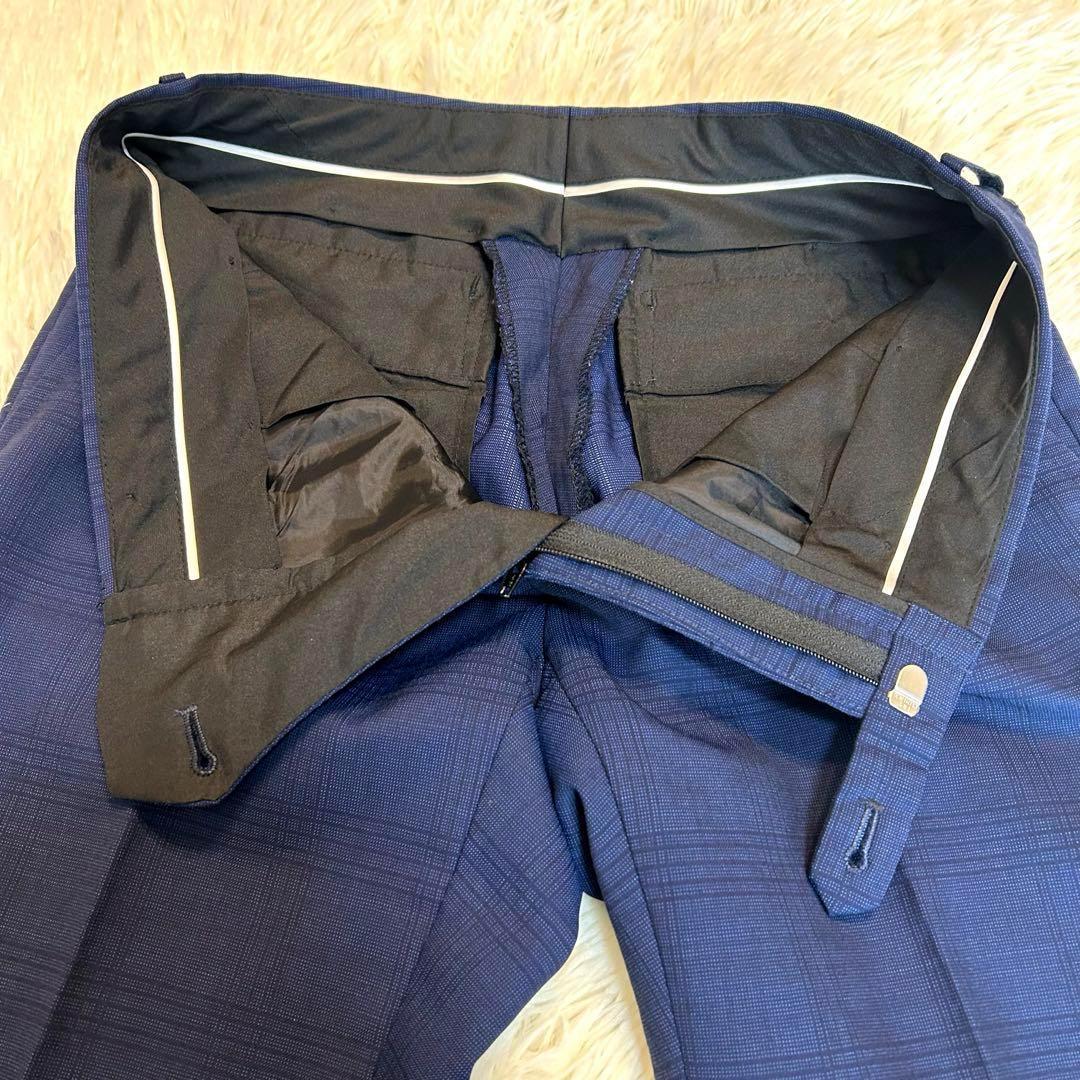 【3ピース】SUIT SELECT グレンチェック ネイビー ZEALAND M