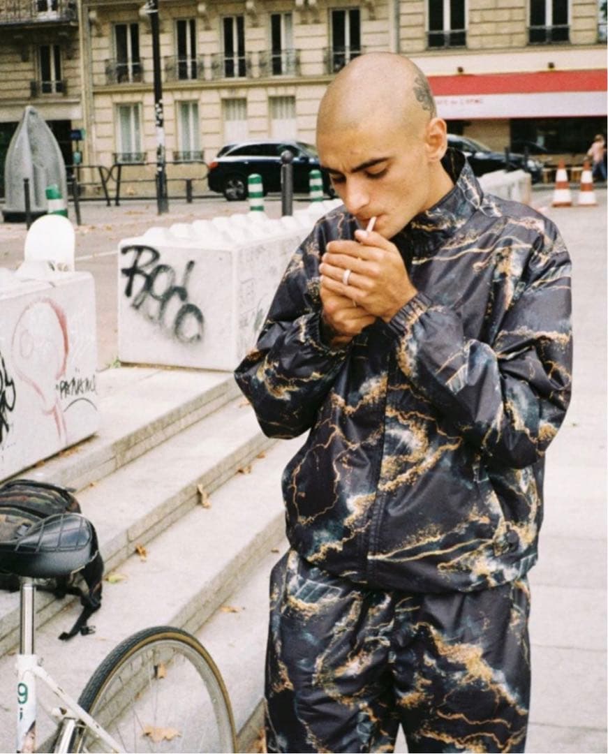 【美品】supreme marble track jacket Lサイズ