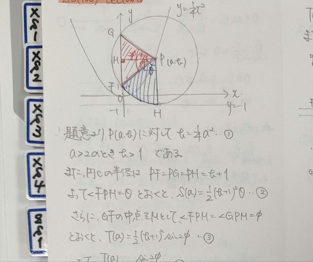 駿台2023後期数学テキスト・板書