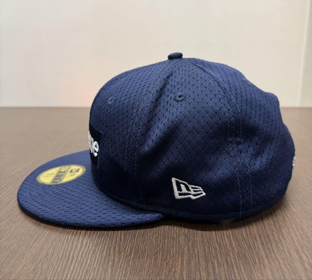 希少 7 5/8 supreme mesh box logo new era