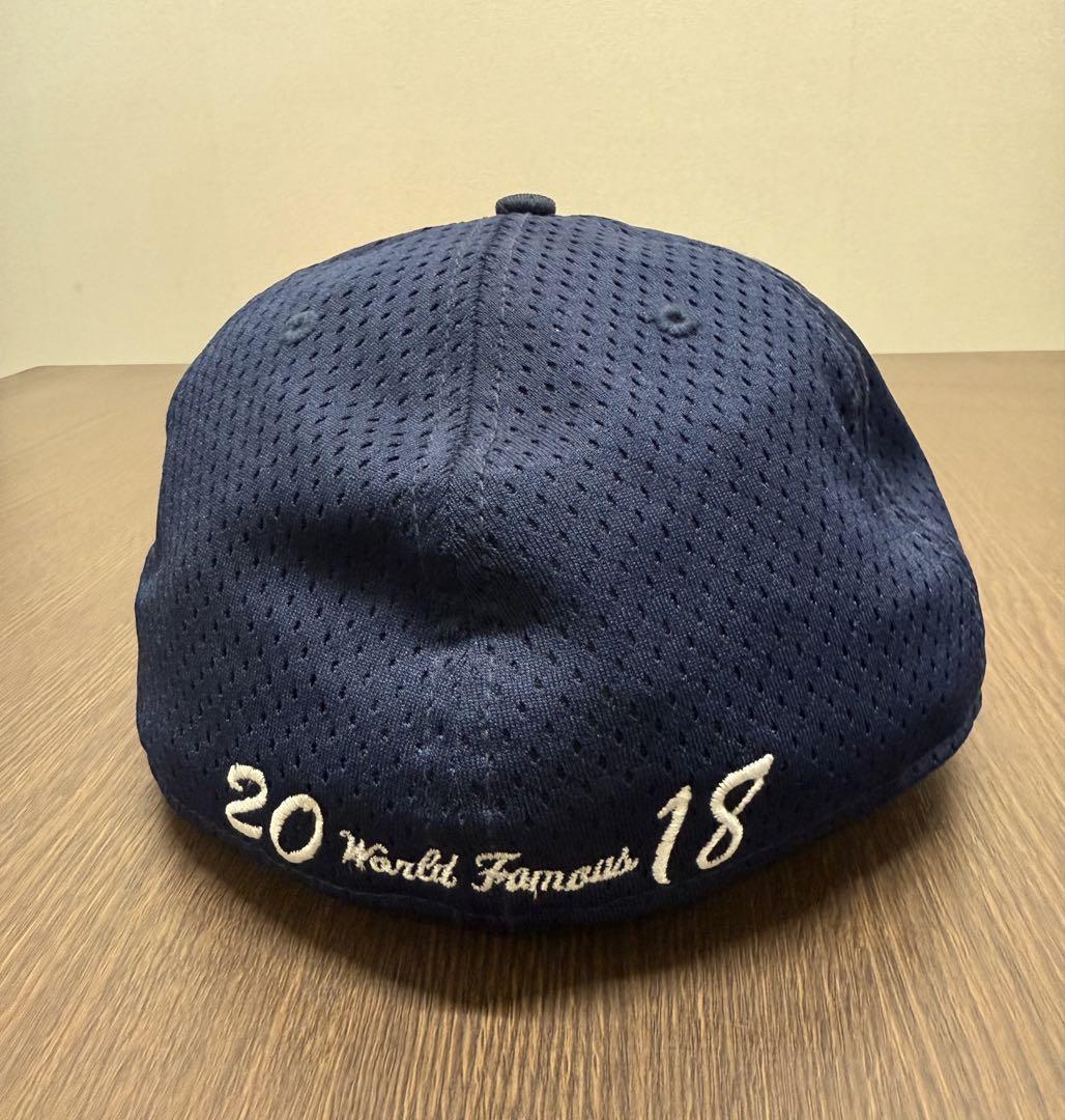 希少 7 5/8 supreme mesh box logo new era