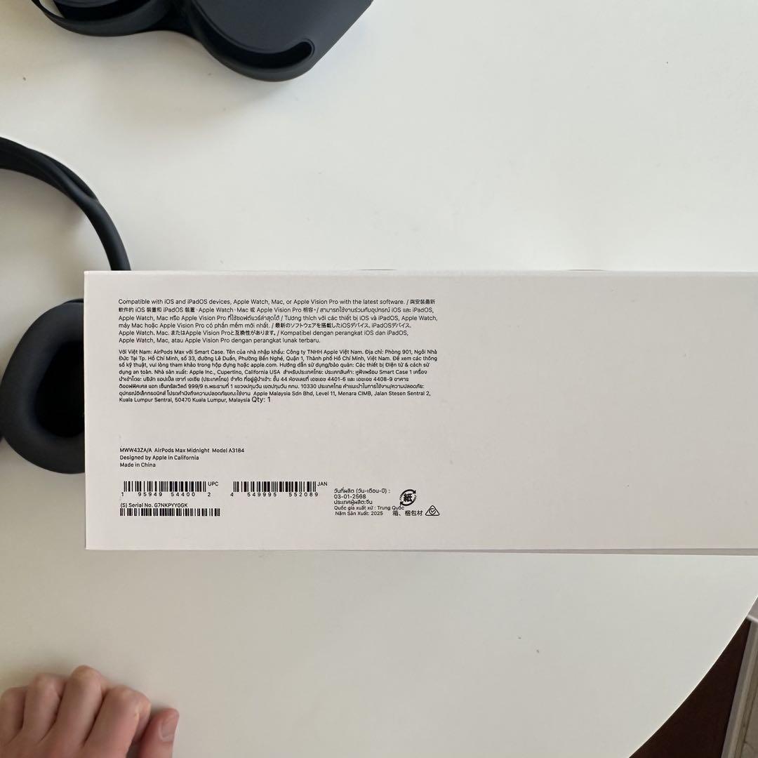 保証有り　AirPods Max ミッドナイト