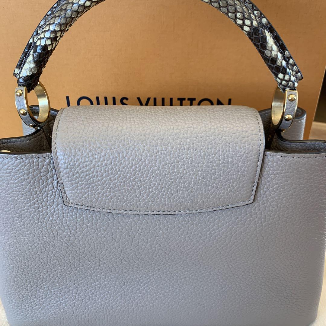 海外ブランドアウトレット通 美品最終値下・LOUIS VUITTON・ルイヴィトン カプシーヌMM パイソン バッグ