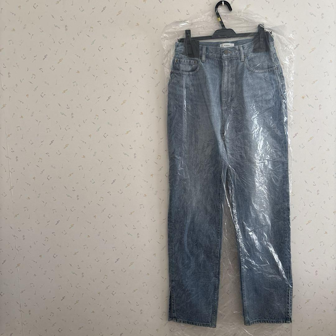 新品、未使用 AMERI SLIM STRAIGHT DENIM PANTS