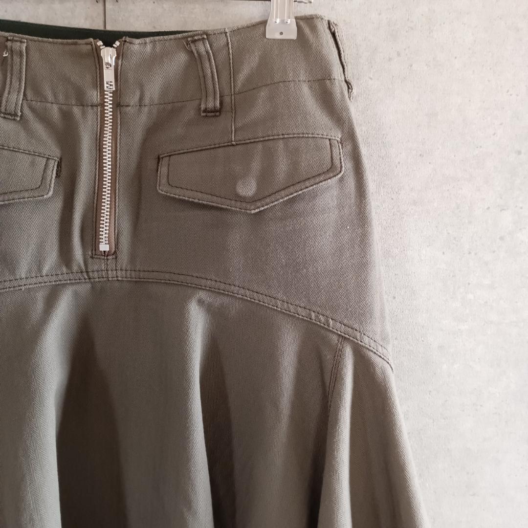 品質が完璧 sacai luck サカイラック スカート日本製 X1229 ひざ丈
