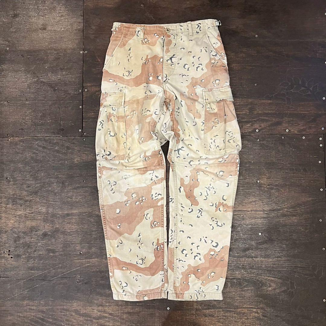 90s 米軍 実物 チョコチップカモ 迷彩 カーゴパンツ デザートカモ L-L 90s 米軍 実物 チョコチップカモ 迷彩 カーゴパンツ デザートカモ