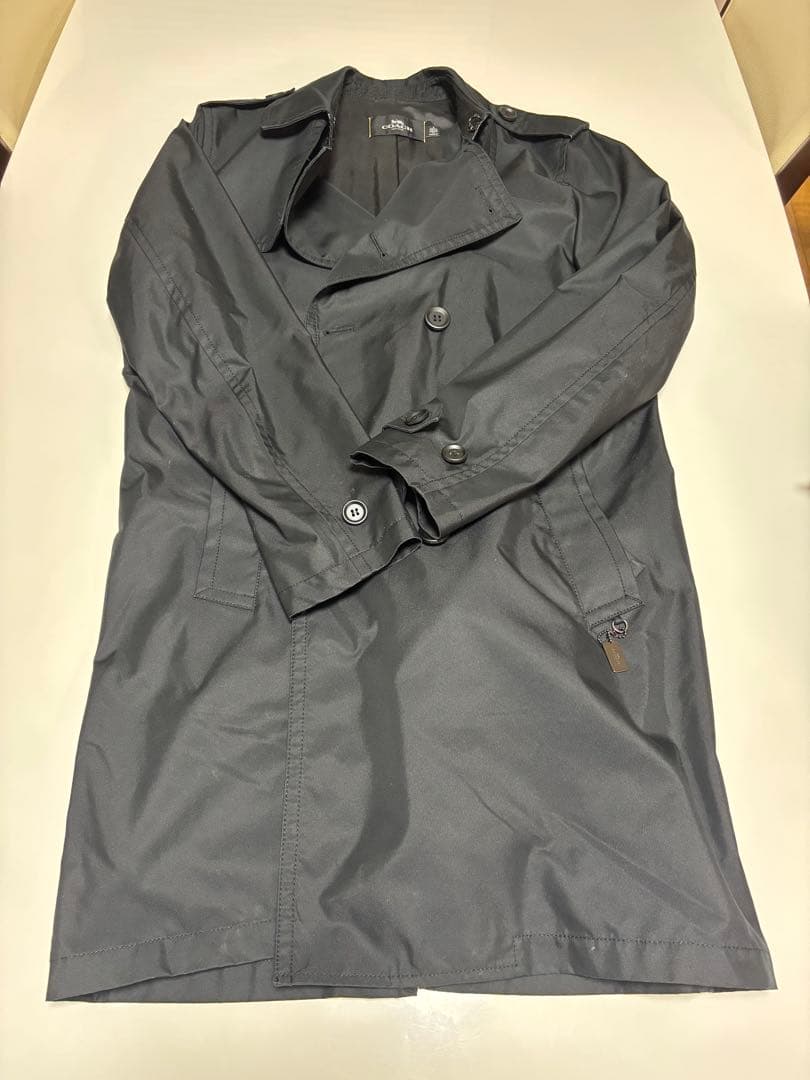 COACH ブラック トレンチコートM COACH