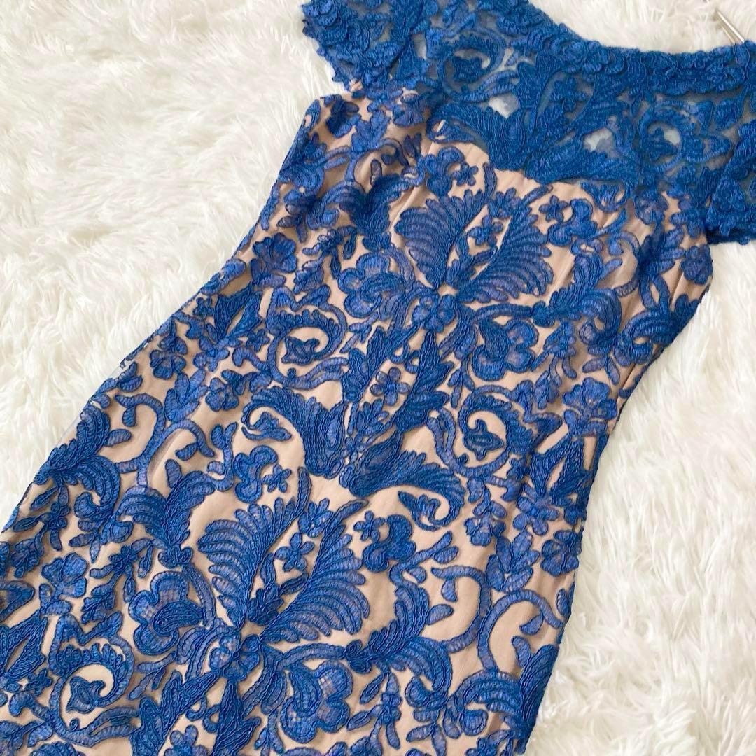 大人女性の 極美品✨️タダシショージ 総レース ヌーディドレス フレンチ ワンピース