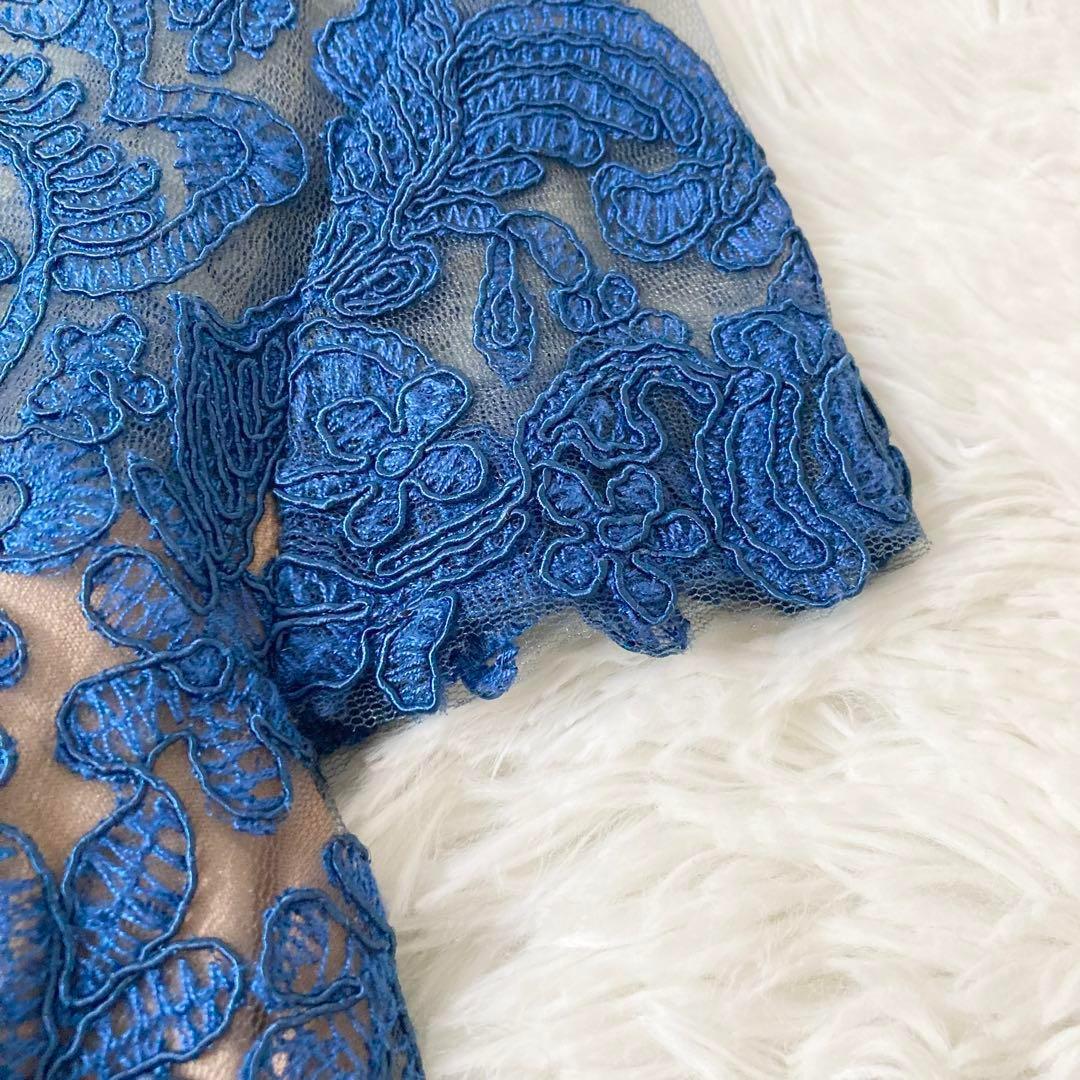 極美品✨️タダシショージ 総レース ヌーディドレス フレンチ