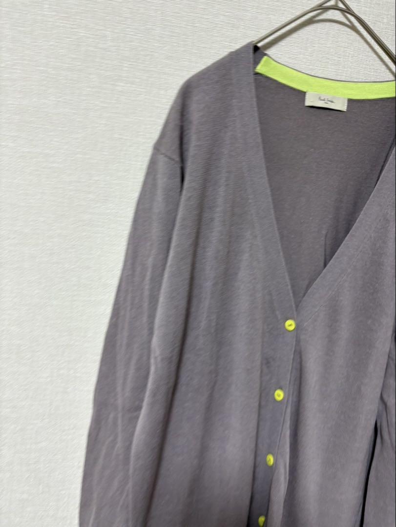 Paul Smith ポールスミス 春夏 リネン混ロング丈カーディガン M