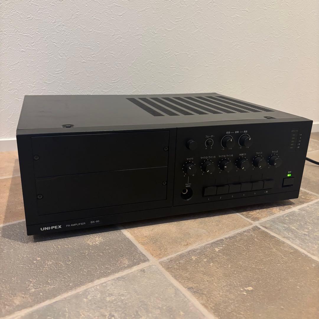 UNI-PEX BX-60 卓上形アンプ通電 のみ 動作未目立った傷や汚れなし