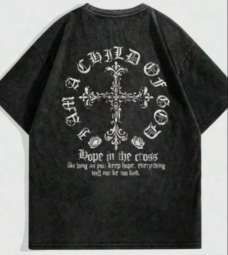 【大人気！】十字架Tシャツ　クロムハーツ　アダムスジャグラー　ギャル着用