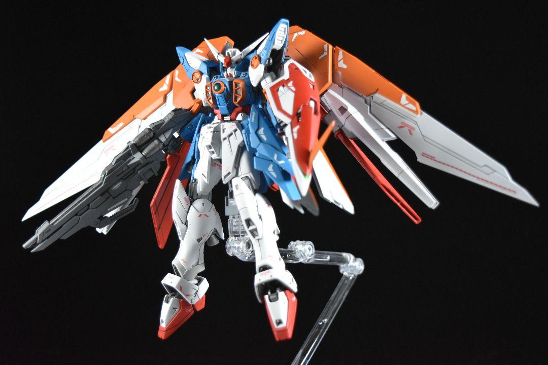 最旬トレンドパンツ 完成品 全塗装 RG ガンプラ ミキシング ウイングガンダム ロボット
