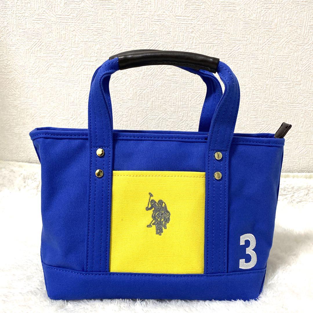 〖極美品〗ユーエスポロアッスン ミニトートバッグ ハンドバッグ キャンバス B5