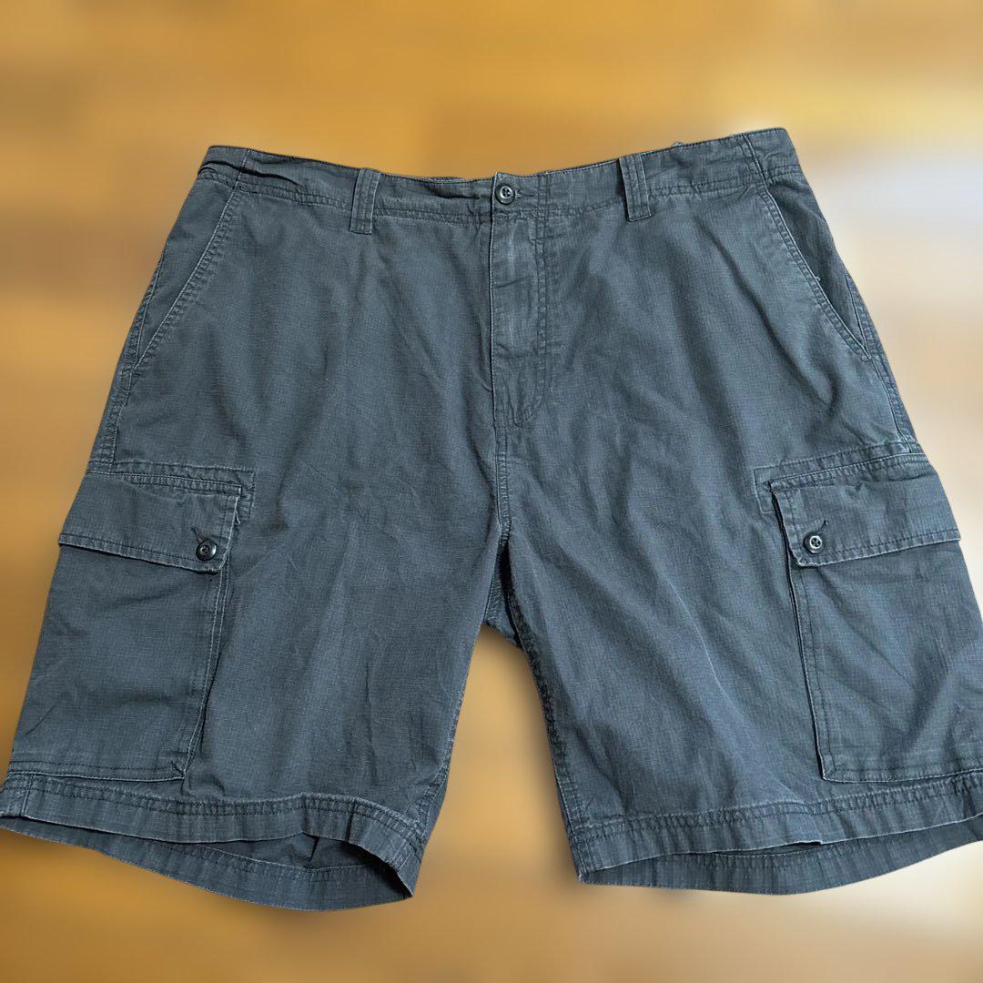 Nautica デニム カーゴハーフパンツ・トルコ製 USED nautica カーゴショートパンツ ダークグレー ストリート