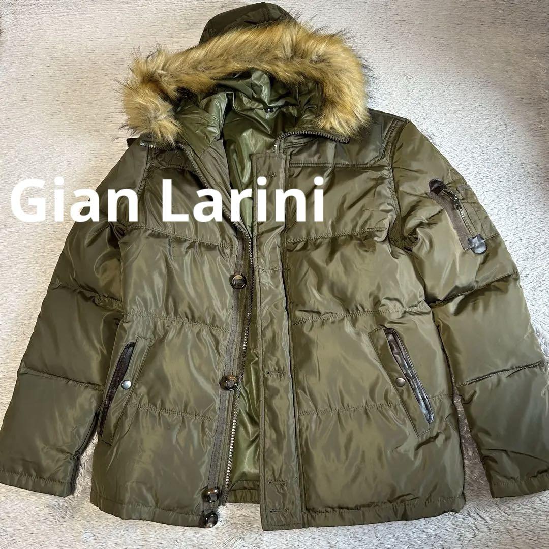 Gian Larini ジアン ラリーニ　ダウンジャケット フードファー付　XL