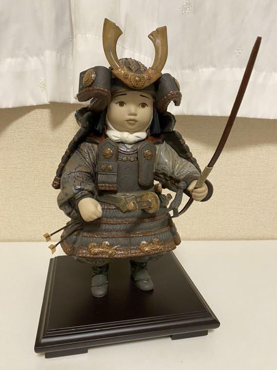 リヤドロ　若武者　五月人形