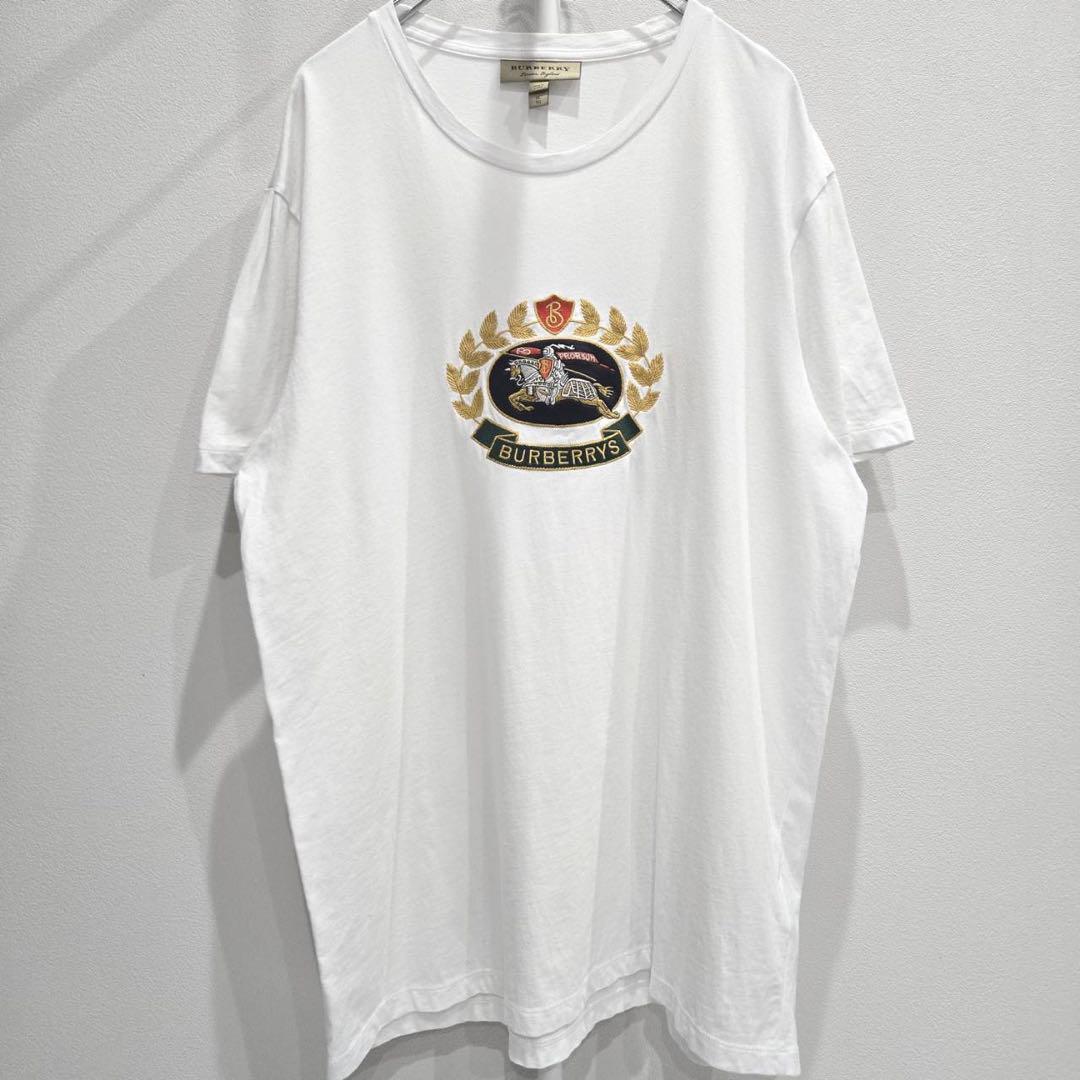 Burberry London 口ゴ刺繍 Tシャツ カットソー サイズXL