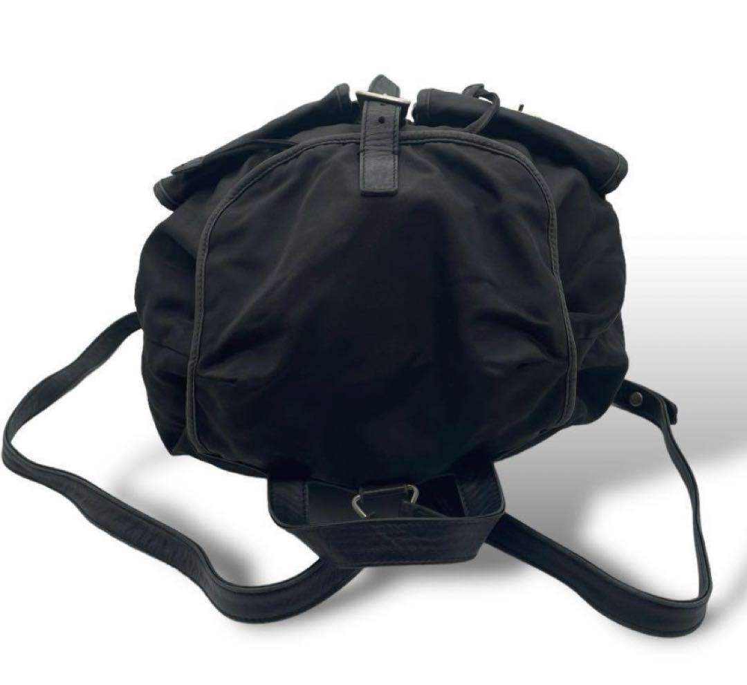 美品 3153 PRADA プラダ リュックサック ポコノ ナイロン ブラック