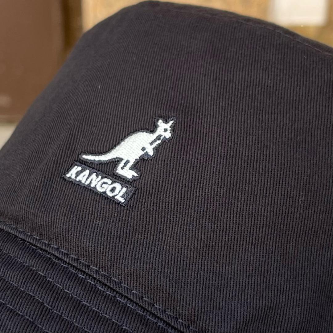 超KINGサイズ⭐️　KANGOL　バケットハット　黒　XXLサイズ　洗える帽子