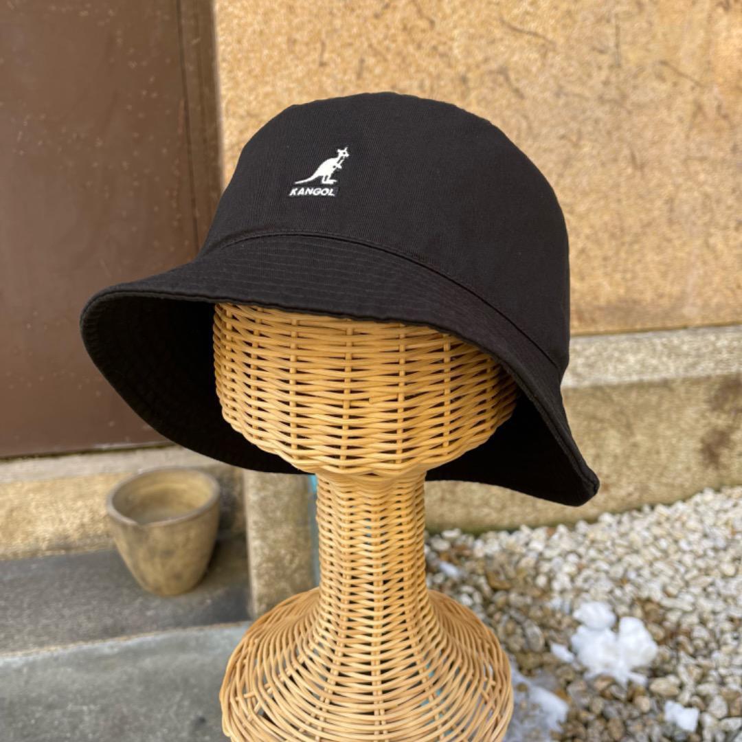 超KINGサイズ⭐️　KANGOL　バケットハット　黒　XXLサイズ　洗える帽子