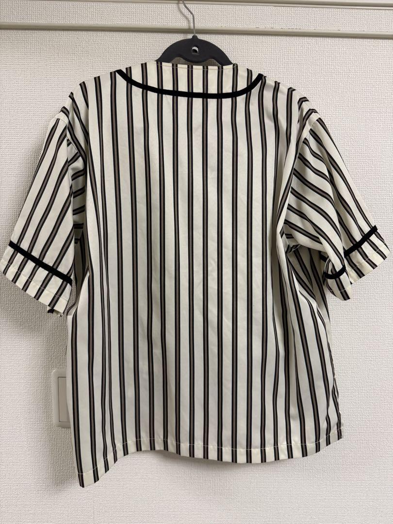 Schott ショット STRIPE BASEBALL SHIRT Mサイズ