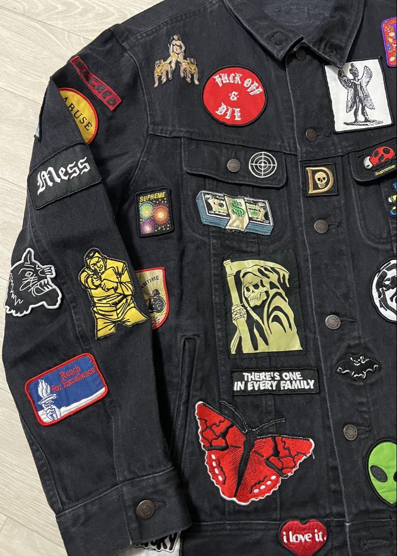 ジャケット・アウター Supreme Patches Denim Trucker Jacket XL