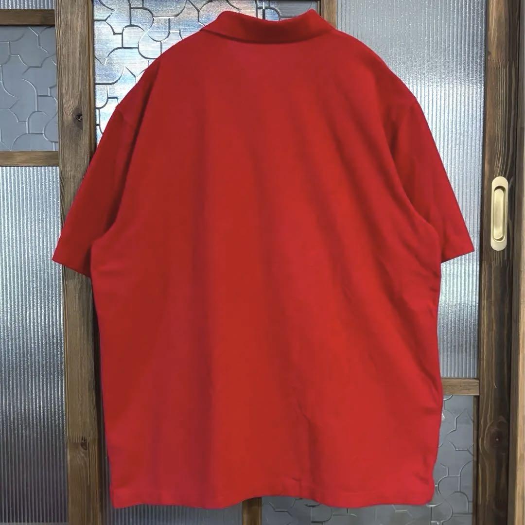 00s US古着　carhartt ストア系　半袖ポロシャツ　レッド　L